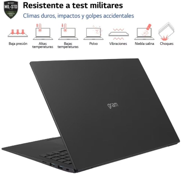 Portátil LG Gram 16Z90R-E AD78B Intel Core i7-1360P/ 32GB/ 1TB SSD/ GeForce RTX 3050/ 16'/ Win11