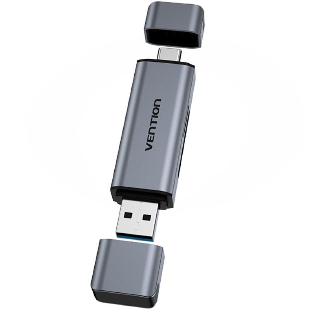 Lector de Tarjetas Externo Vention CLLH0/ USB 3.0/ USB Tipo-C