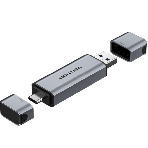 Lector de Tarjetas Externo Vention CLLH0/ USB 3.0/ USB Tipo-C