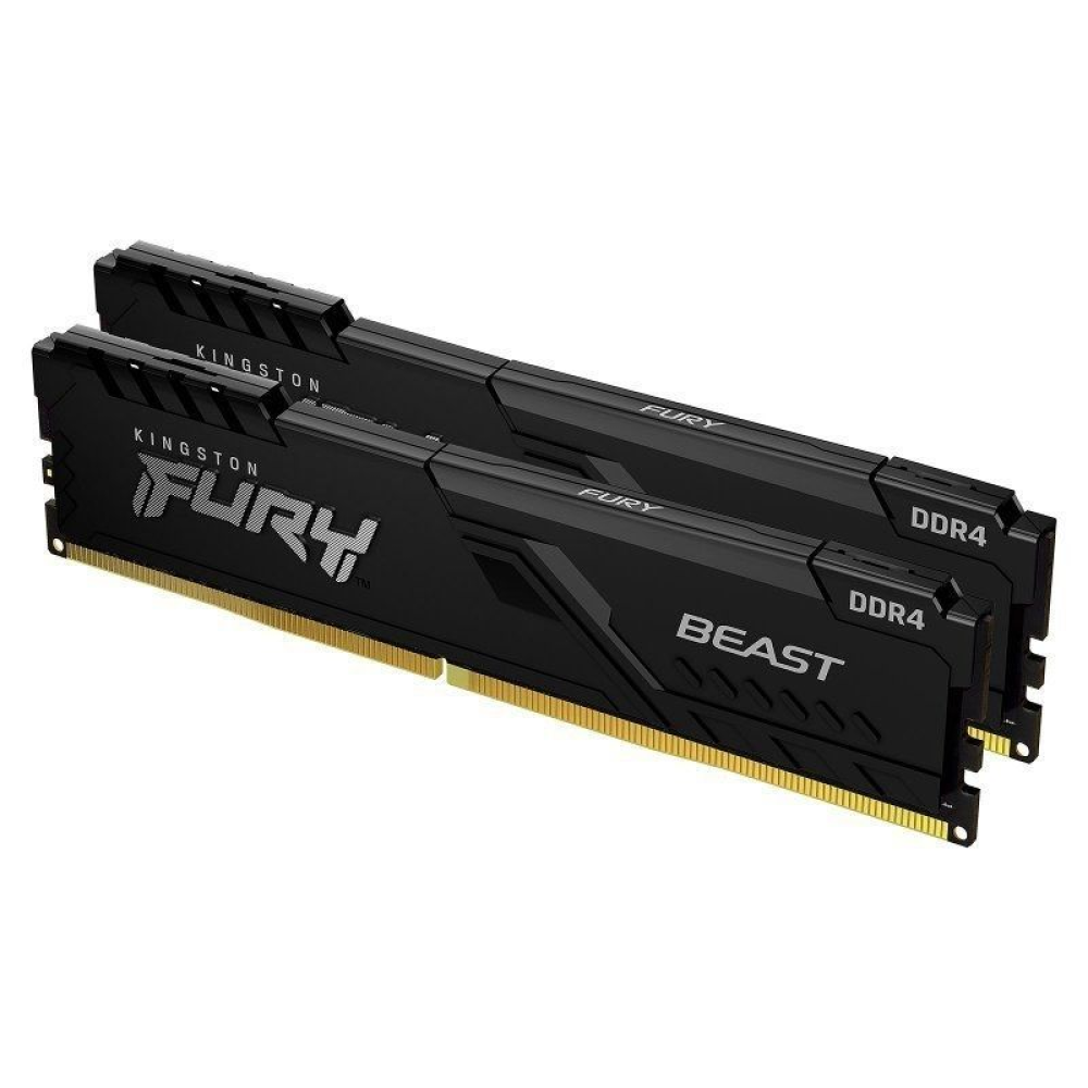 Memoria RAM Kingston FURY Beast 2 x 16GB/ DDR4/ 3200MHz/ 1.35V/ CL16/ DIMM