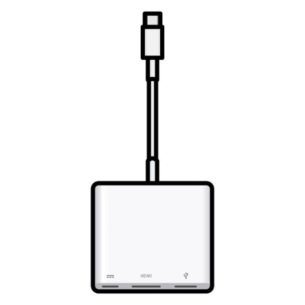 Adaptador usb-c digital Av Multiport Macbook v3 MW5M3ZM/A