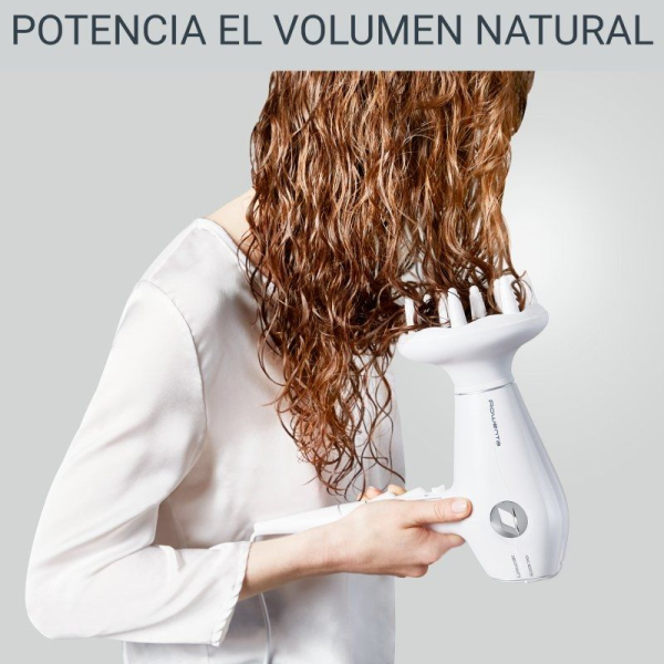 Secador Rowenta Volumizer/ 2400W/ Iónico/ Blanco