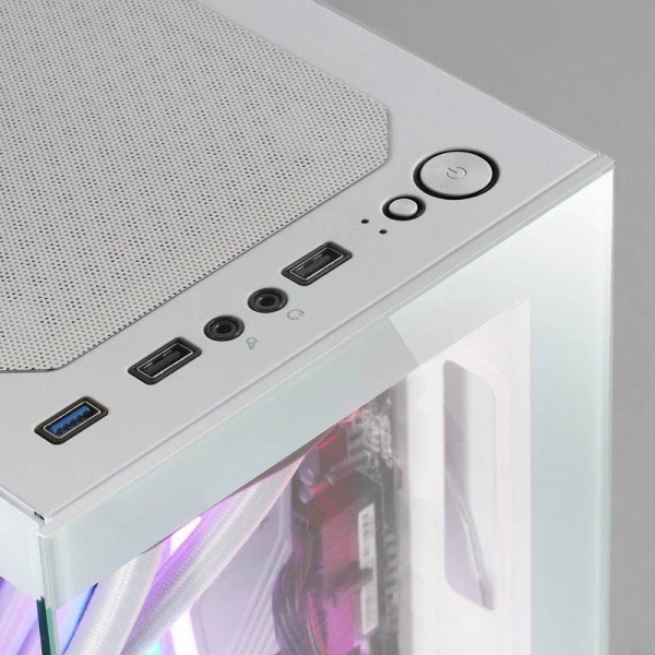 Caja Gaming Minitorre Mars Gaming MC-SE/ Blanca