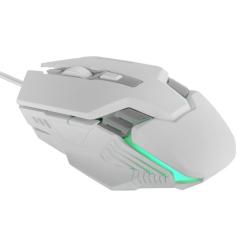 Ratón Gaming Mars Gaming MM024/ Hasta 4000 DPI/ Blanco