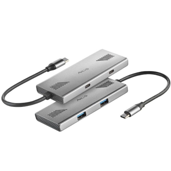 Hub USB Tipo-C NGS WonderDuo-C / 2xUSB/ 2xUSB Tipo-C