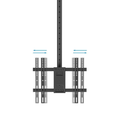 Soporte de Techo Giratorio/ Inclinable/ Nivelable TooQ LPCE1175TSLI-XL-B para TV de 32-75'/ hasta 60kg