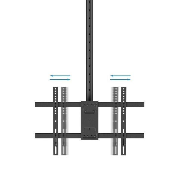 Soporte de Techo Giratorio/ Inclinable/ Nivelable TooQ LPCE1186TSLI-XL-B para TV de 43-86'/ hasta 60kg