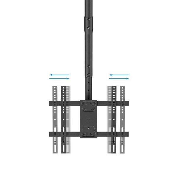 Soporte de Techo Giratorio/ Inclinable/ Nivelable TooQ LPCE1175TSLI-B para TV de 32-75'/ hasta 60kg