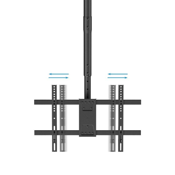 Soporte de Techo Giratorio/ Inclinable/ Nivelable TooQ LPCE1186TSLI-B para TV de 43-86'/ hasta 60kg