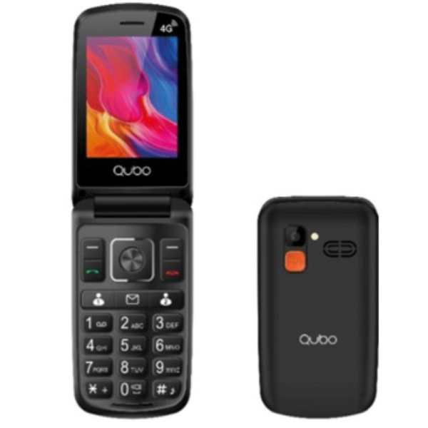 Teléfono Móvil Qubo P-210NW 4G para Personas Mayores/ Negro