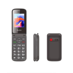 Teléfono Móvil Qubo X-247BKC para Personas Mayores/ Negro