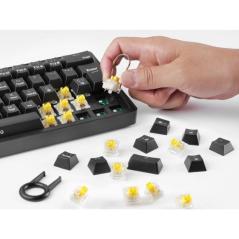 Teclado Gaming Mecánico Mars Gaming MKMINIPRO/ Switch Marrón/ Negro