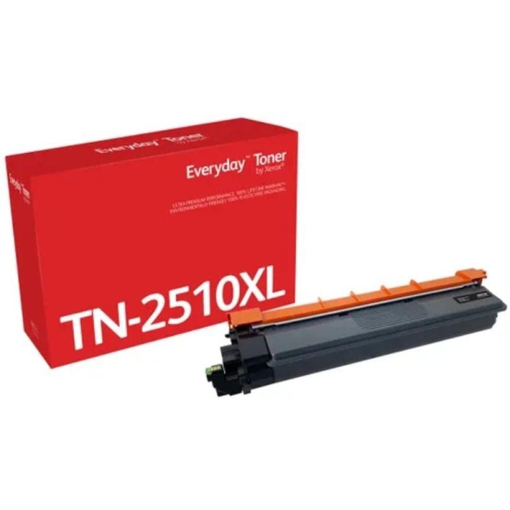 Tóner compatible Xerox 006R04870 compatible con Brother TN2510XL Alta Capacidad/ Negro