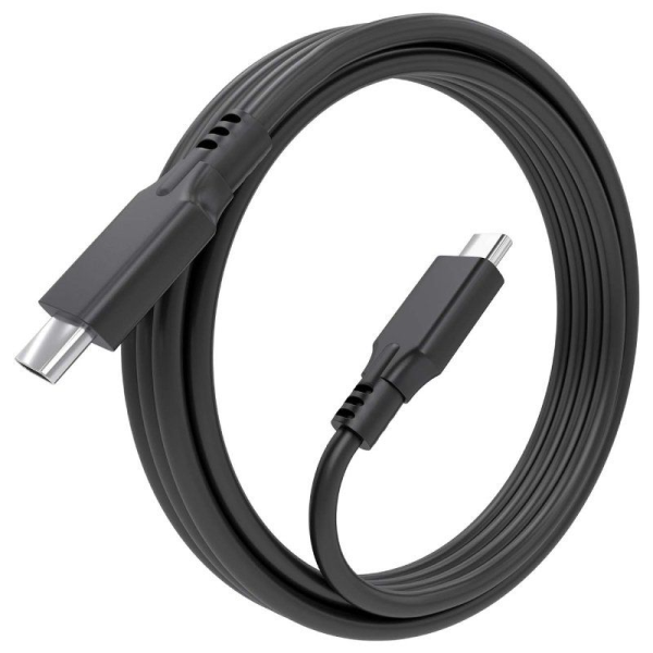 Cable USB 3.2 Tipo-C Aisens A107-0874 20GBPS 5A 100W/ USB Tipo-C Macho - USB Tipo-C Macho/ Hasta 100W/ 2m/ Gris