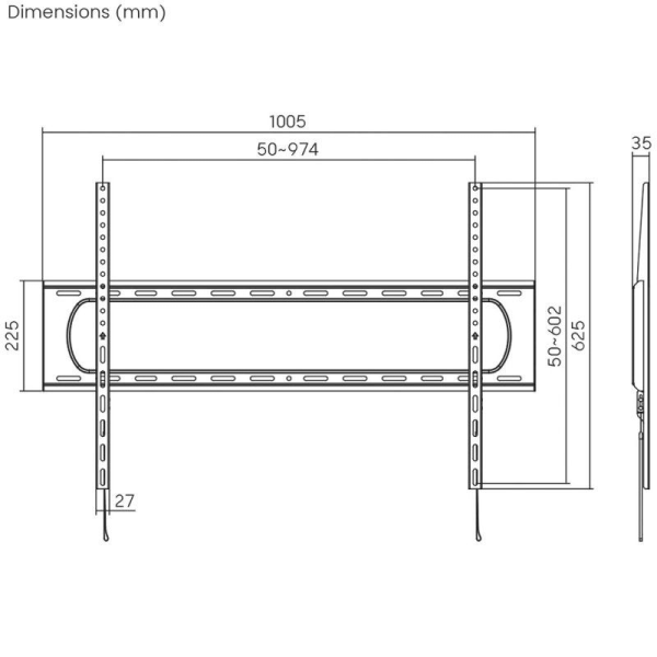 Soporte de Pared Aisens WT120F-293 para TV de 60-120'/ hasta 160kg