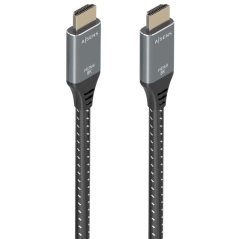 Cable HDMI 2.1 8K Aisens A150-0876/ HDMI Macho - HDMI Macho/ 5m/ Gris y Negro