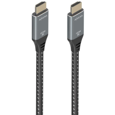 Cable HDMI 2.1 8K Aisens A150-0877/ HDMI Macho - HDMI Macho/ 7m/ Gris y Negro