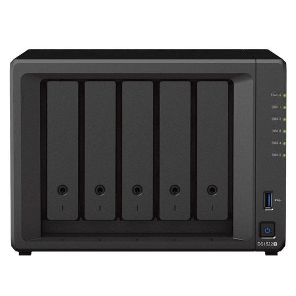 NAS Synology Diskstation DS1522+/ 5 Bahía 3.5'- 2.5'/ 8GB DDR4/ Formato Torre