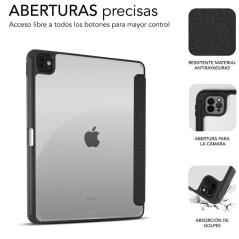 Funda Subblim Clear Shock Case para iPad Pro 12.9' 2024 M4/ Negra