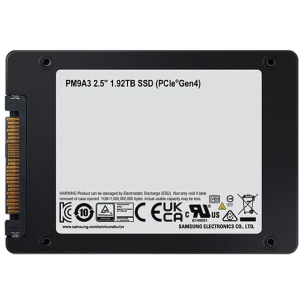 Disco SSD Samsung PM9A3 1.92TB/ NVMe U.2