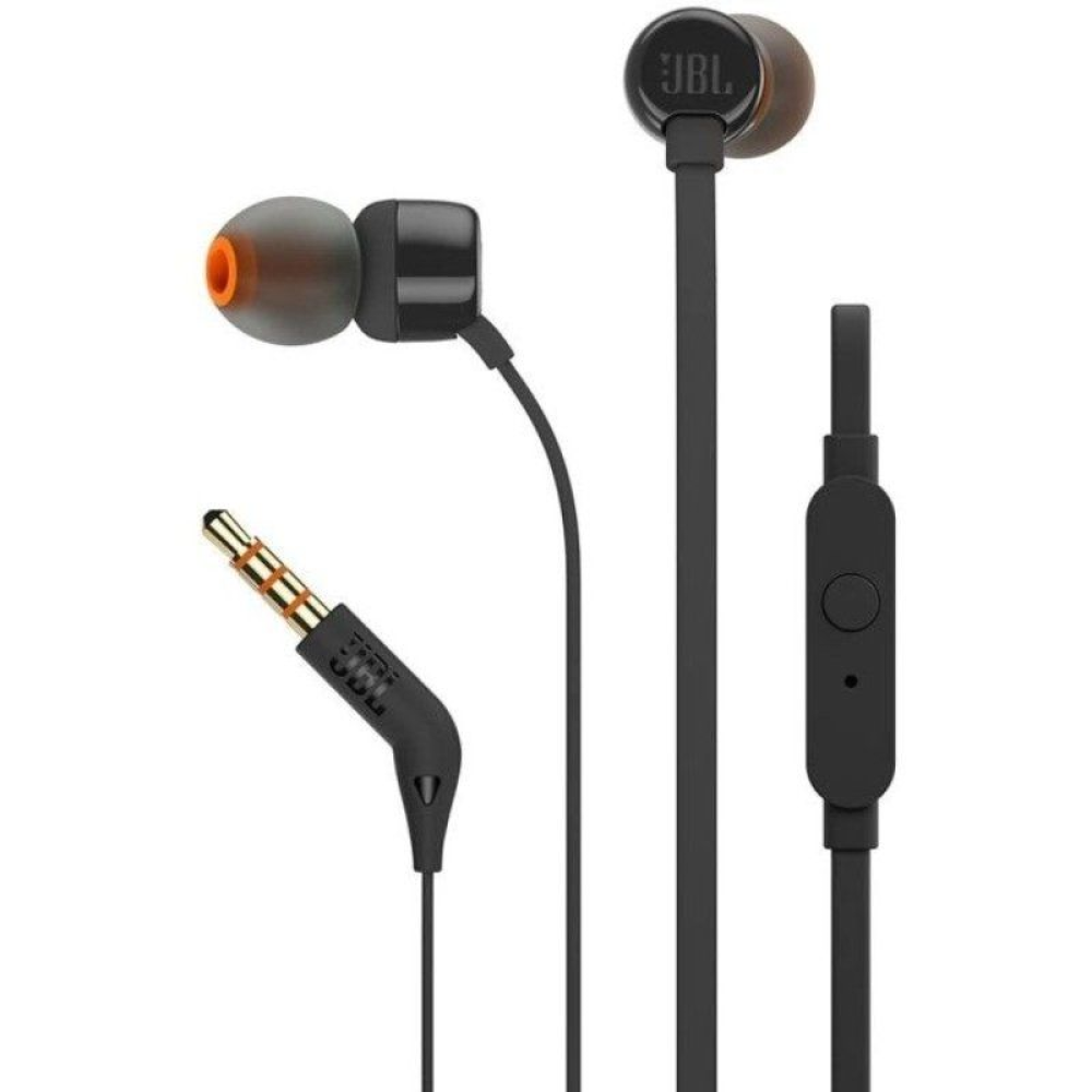 Auriculares Intrauditivos JBL Tune 160/ con Micrófono/ Jack 3.5/ Negros