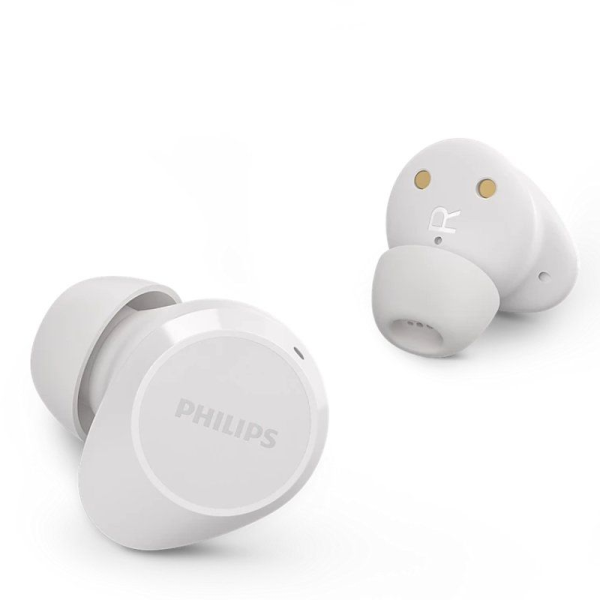 Auriculares Bluetooth Philips TAT1209 con estuche de carga/ Autonomía 6h/ Blancos