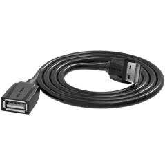 Cable Alargador USB 3.0 Vention VAS-A45-B200/ USB Macho - USB Hembra/ 5Gbps/ 2m/ Negro