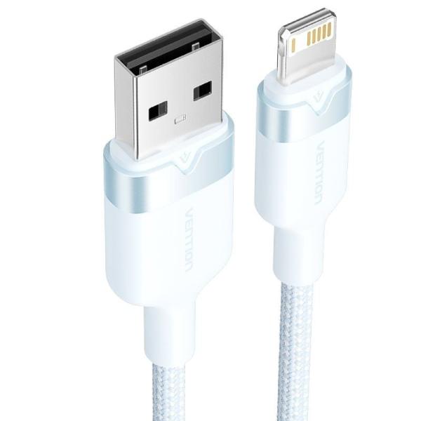 Cable USB 2.0 Lightning Vention LANSF/ USB Macho - Lightning Macho/ 480Mbps/ 1m/ Azul