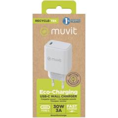 Cargador de Pared Muvit For Change MCACC0014/ 1xUSB Tipo-C/ 30W