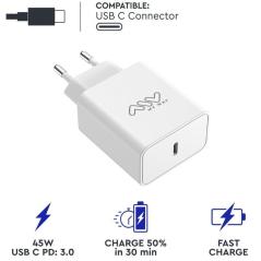 Cargador de Pared Myway MWACC0018/ 1xUSB Tipo-C/ 45W