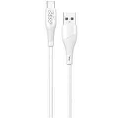 Cable USB 2.0 Tipo-C Myway MWUSC0019/ USB Macho - USB Tipo-C Macho/ 1m/ Blanco