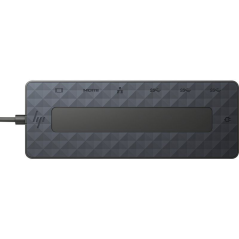 Docking USB Tipo-C HP 50H55UT/ 1xUSB Tipo-C/ 2xUSB/ 1xHDMI/ 1xDisplayPort/ 1xRJ45/ 1xUSB Tipo-C PD/ Negro y Azul