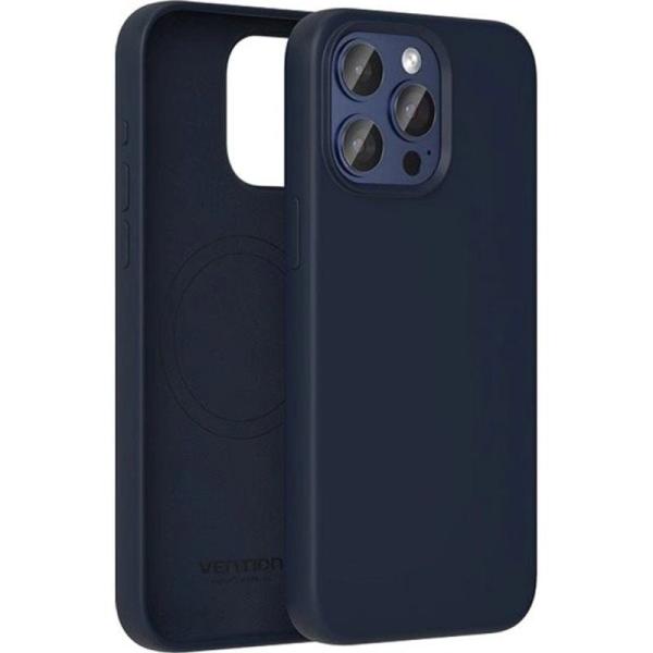 Funda Silicona con Magsafe Vention KUDL0-30/ Compatible con iPhone 13 Pro/ Azul Medianoche