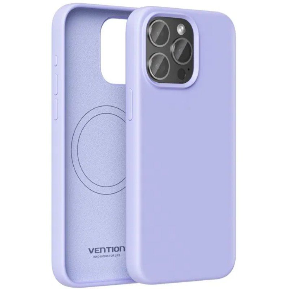 Funda Silicona con Magsafe Vention KUEV0-30/ Compatible con iPhone 14 Pro/ Morado