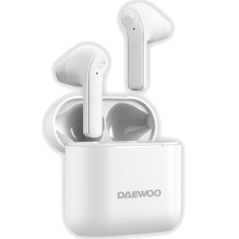 Auriculares Bluetooth Daewoo DW2021 con estuche de carga/ Autonomía 5h/ Blancos