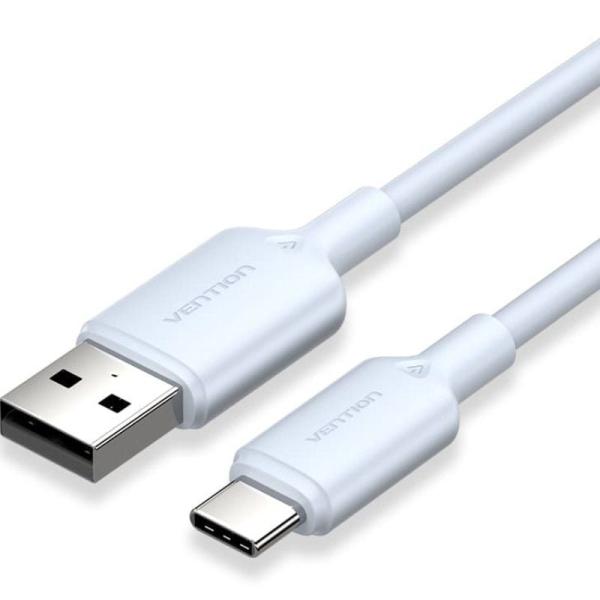 Cable USB 2.0 Tipo-C Vention CTQLH/ USB Tipo-C Macho - USB Macho/ Hasta 60W/ 480Mbps/ 2m/ Azul