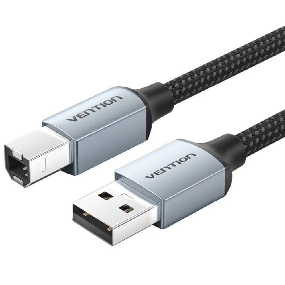 Cable USB 2.0 Impresora Vention CTTHF/ USB Tipo-B Macho - USB Macho/ 480Mbps/ 1m/ Gris