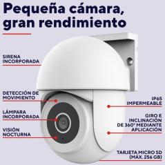 Cámara de Videovigilancia Trust IPCAM-3900/ Visión Nocturna/ Control desde APP