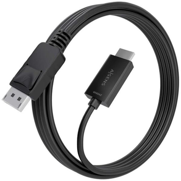 Cable Conversor Aisens A125-0895/ Displayport Macho - HDMI Macho/ 3m/ Negro