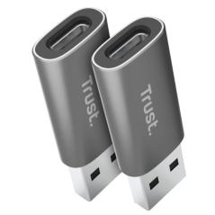 Adaptador USB 3.2 GEN2 Trust Calyx / USB Tipo-C Hembra - USB Macho