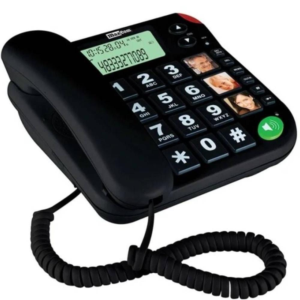 Teléfono Maxcom KXT480/ Negro