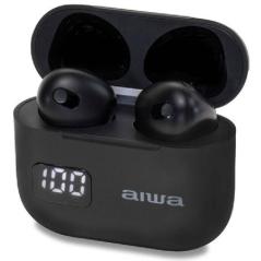 Auriculares Bluetooth Aiwa EBTW-100BK con estuche de carga/ Autonomía 3h/ Negros