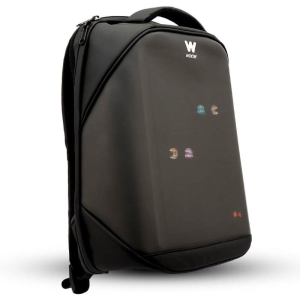 Mochila con Pantalla LED Woxter T3HD/ Capacidad 15L/ Negra