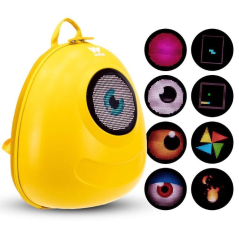 Mochila con Pantalla LED Woxter Loy-Big Eye/ Amarilla