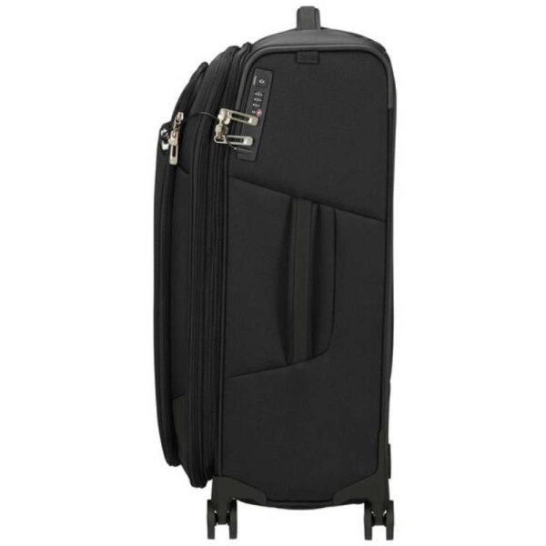 Maleta Mediana Samsonite Respark Expansible 67cm/ 66x43x33cm/ 4 Ruedas/ Negra