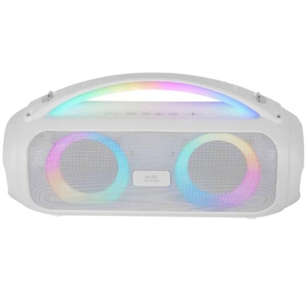 Altavoz con Bluetooth Mars Gaming MS-PULSE/ 50W RMS/ 2.0/ Blanco