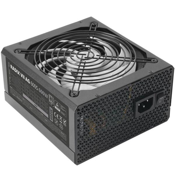 Fuente de Alimentación Tacens Radix VII AG 600S/ 600W/ Ventilador 14cm/ 80 Plus Silver