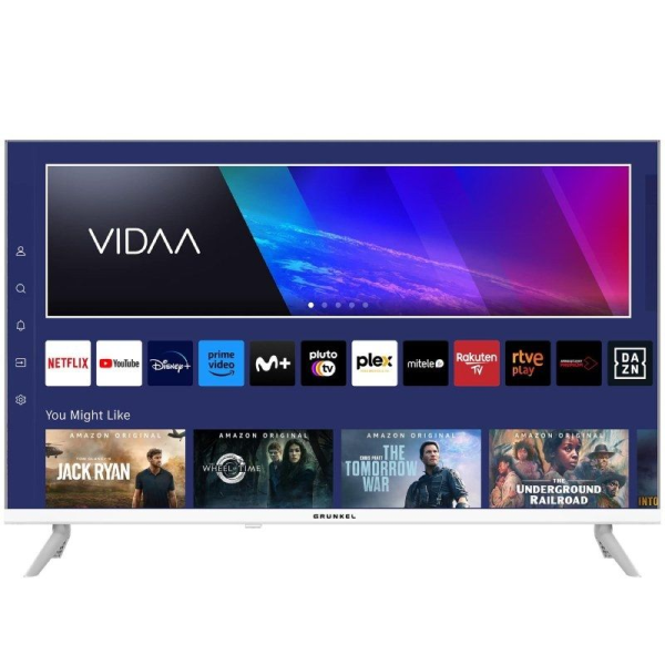 Televisor Grunkel LED-3225VDBLANCO 32'/ Full HD/ Smart TV/ WiFi/ Blanca