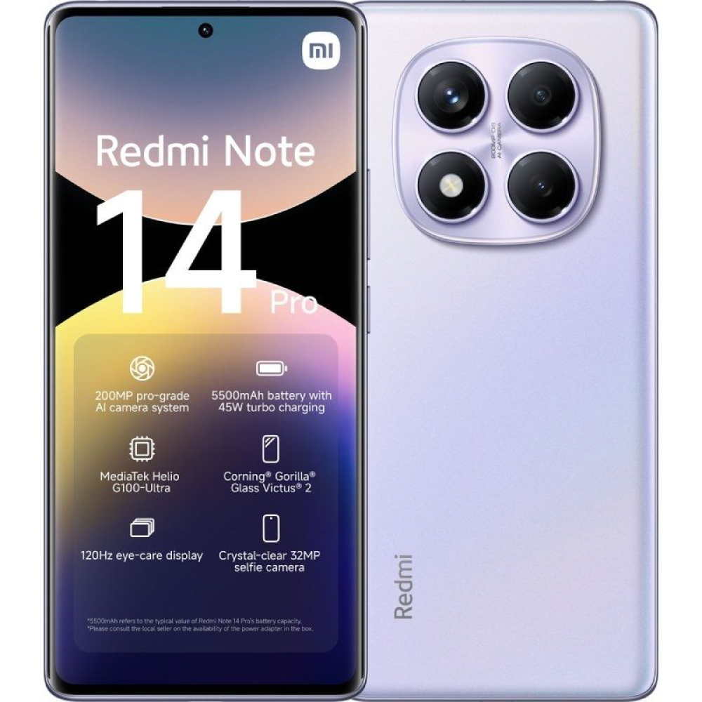 Smartphone Xiaomi Redmi Note 14 Pro 8GB/ 256GB/ 6.67'/ Purpura