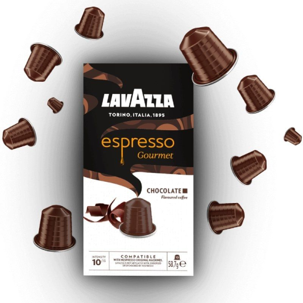 Cápsula Lavazza Espresso Gourmet Chocolate para cafeteras Nespresso/ Caja de 10